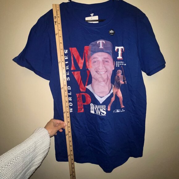 Texas Rangers World Series MVP T-Shirt Fanatics Officially Licensed Blue, medium - Picture 3 of 9